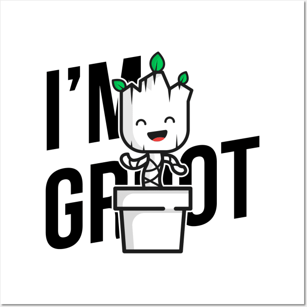 I'm Baby Groot Wall Art by Artevak